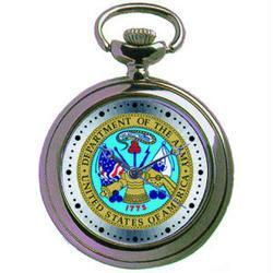 Pocket Watch, Chrome, Military, U.S. Armypocket 