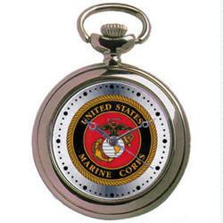 Pocket Watch, Chrome, Military, U.S. Marine Corpspocket 
