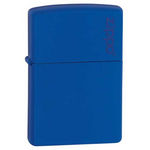 Royal Blue Matte, Zippo Logo