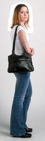 LEATHER SHOULDER BAG 2 STRAPleather 