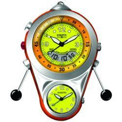 Trio Clip, Yellow Dials, Orange/Silver Anodized Casetrio 