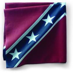Bandanna, 100% Cotton, Confederate, Premium, 22 x 22 in.bandanna 