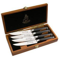 San Moritz E182Elite Non-Serrated Steak Set in Wood Boxsan 