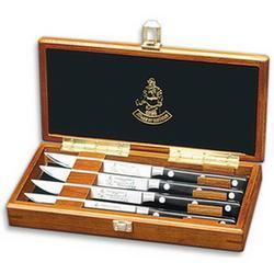 Meridian Elite Non-Serrated Steak Set in Wood Boxmeridian 