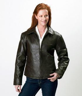 B-LADY GEN BRN LTHR JCKTlady 