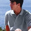 IZOD double-mercerized satin tonal sport shirt Color: BLACK LG