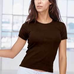 American Apparel baby ribbed tee Color: BLACK LGamerican 