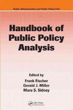 Handbook of Public Policy Analysishandbook 