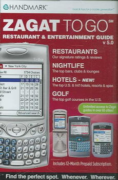 Zagat to Go Restaurant & Entertainment Guide V5.0zagat 