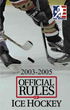 The Official Rules of Ice Hockey 1999-2001