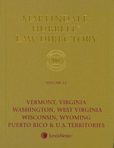 Martindale Hubbell Law Directory 2007martindale 