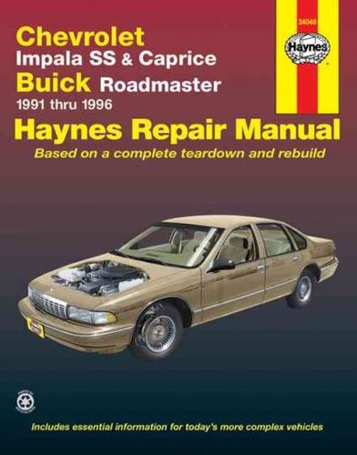 Chevrolet Impala Ss and Caprice, Buick Roadmaster 1991-1996chevrolet 
