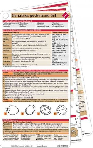 Geriatrics Pocketcard Setgeriatrics 