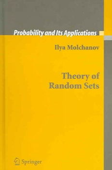 Theory Of Random Setstheory 