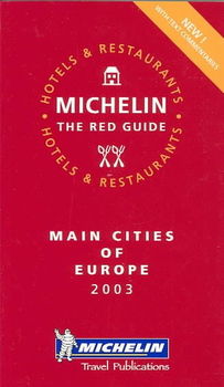 Michelin Red Guide 2003 Main Cities of Europemichelin 