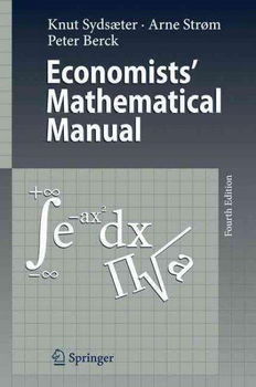 Economists' Mathematical Manualeconomists 