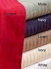 320 Stripe Linen King Sheet Set