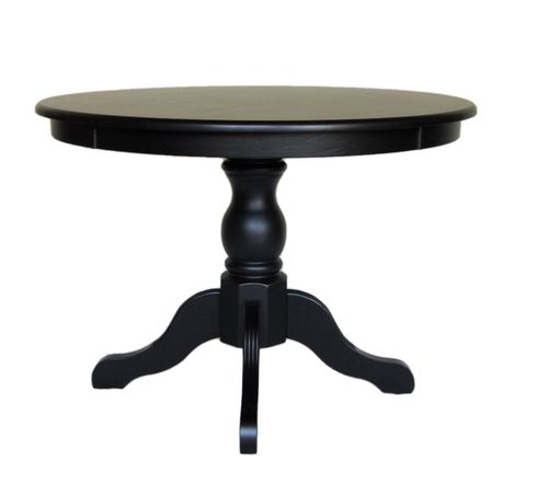 Winslow Pedestal Table-Antique Black