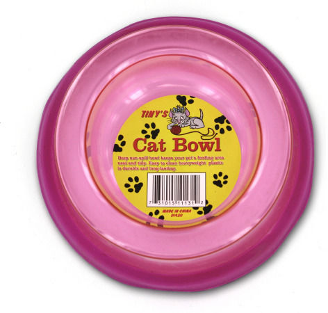Cat Bowl 4 Asst Colors Case Pack 48cat 