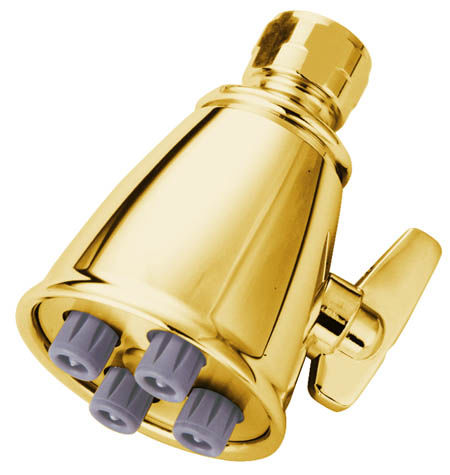 Kingston Brass 4 Spray Nozzles Power Jet Shower Head K137A2, Polished Brasskingston 