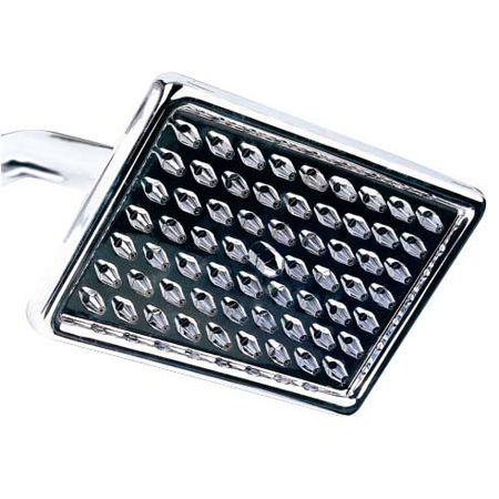 Kingston Brass 6 in. X 4 in. Rectangular Brass Shower Head K406A1, Chrome