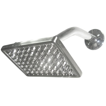 Kingston Brass 6 in. X 4 in. Rectangular Brass Shower Head K406A8, Satin Nickel