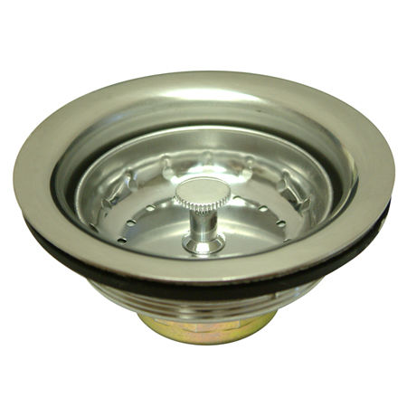 Kingston Brass Kitchen Sink Flange & Waste Strainer K111, Brushed Nickel