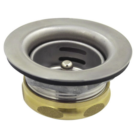 Kingston Brass Bar Sink Flange & Waste Strainer K461B, Brushed Nickel