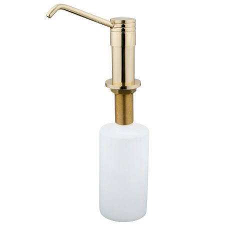 Kingston Brass Decorative Soap & Lotion Dispenser SD2602, Polished Brass