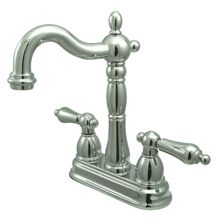Kingston Brass Two Handle 4 in. Centerset Bar Faucet KB1491AL, Chromekingston 