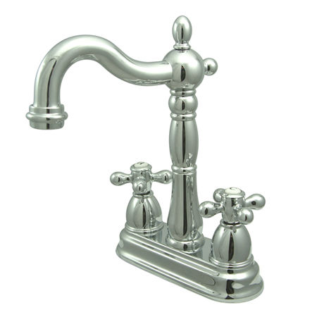 Kingston Brass Two Handle 4 in. Centerset Bar Faucet KB1491AX, Chromekingston 