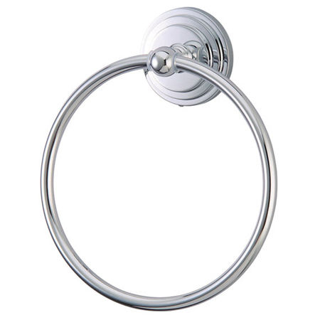 Kingston Brass Milano Towel Ring BA2714C, Chrome