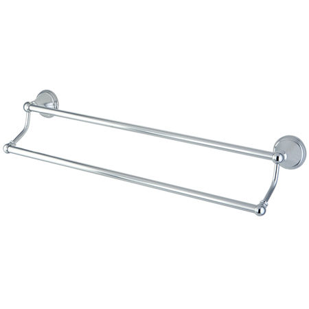 Kingston Brass 24 in. Dual Decorative Towel Bar BA2973C, Chrome