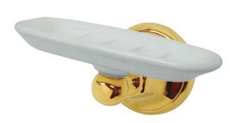 Kingston Brass Decorative Wall to Mount Soap Dish BA4815PB, Polished Brass