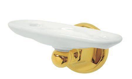 Kingston Brass Decorative Toothbrush & Tumbler Holder BA4816PB, Polished Brass