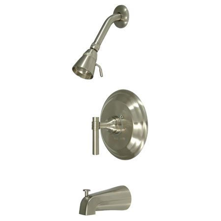 Kingston Brass Pressure Balance Tub & Shower Faucet KB2638ML, Satin Nickelkingston 