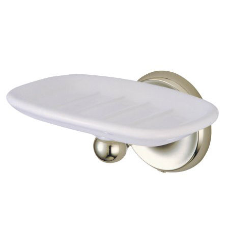 Kingston Brass Decorative Wall to Mount Soap Dish BA315SN, Satin Nickel