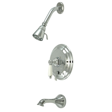 Kingston Brass Pressure Balance Tub & Shower Faucet KB36310PL, Chrome