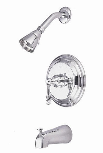 Kingston Brass Pressure Balance Tub & Shower Faucet KB3631AL, Chrome