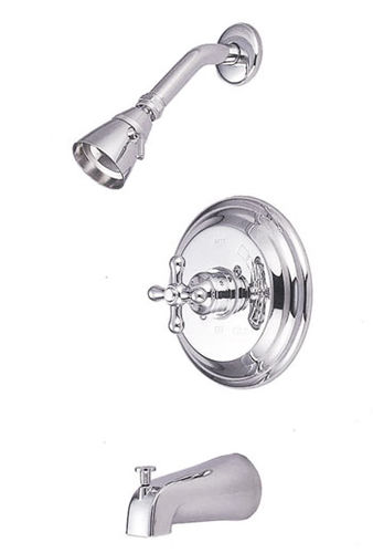 Kingston Brass Pressure Balance Tub & Shower Faucet KB3631AX, Chrome