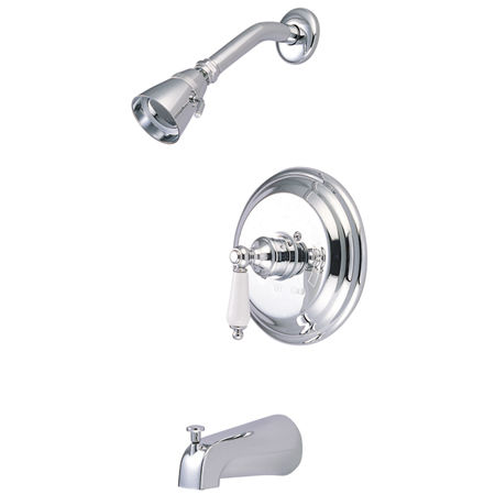 Kingston Brass Pressure Balance Tub & Shower Faucet KB3631PL, Chrome