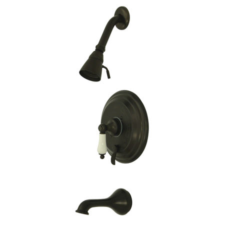 Kingston Brass Pressure Balance Tub & Shower Faucet KB36350PL, Oil Rubbed Bronze