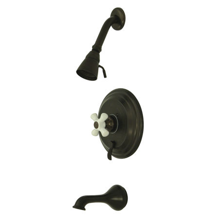 Kingston Brass Pressure Balance Tub & Shower Faucet KB36350PX, Oil Rubbed Bronze