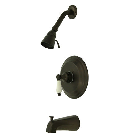 Kingston Brass Pressure Balance Tub & Shower Faucet KB3635PL, Oil Rubbed Bronze