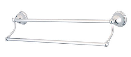 Kingston Brass 24 in. Dual Decorative Towel Bar BA3963C, Chrome