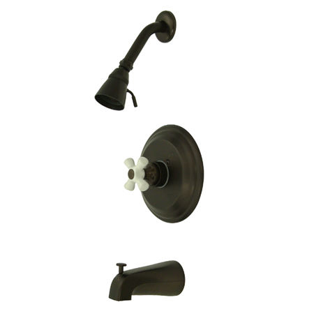 Kingston Brass Pressure Balance Tub & Shower Faucet KB3635PX, Oil Rubbed Bronze