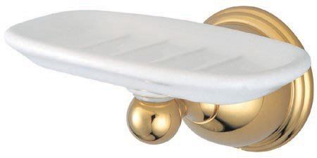 Kingston Brass Decorative Wall to Mount Soap Dish BA3965PB, Polished Brasskingston 