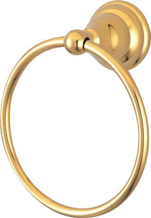 Kingston Brass Royale Towel Ring BA5564PB, Polished Brass