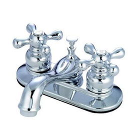 Kingston Brass 4 in. Center Lavatory Faucet KB601AX, Chrome