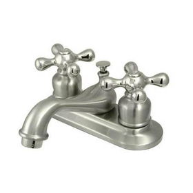 Kingston Brass 4 in. Center Lavatory Faucet KB608AX, Satin Nickelkingston 